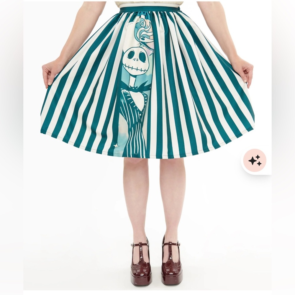 Unique Vintage NWTs Jack Skeleton skirt - Picture 2 of 6